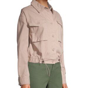 3/$30 Utility Style Cropped Jacket, Taupe